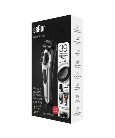 Braun Beard Trimmer BT5260 - Cordless Rechargeable Hair Clippers for Men with Mini Foil Shaver & Detail Trimmer - Buy Online on SooperMarket.com