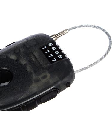 M-Wave 230051 Locknroll Cable Lock - 90cm Steel Bicycle Lock with 4-Digit Personal Security Code - Universal Padlock for Enhanced Security - Black - Buy Online on SooperMarket.com