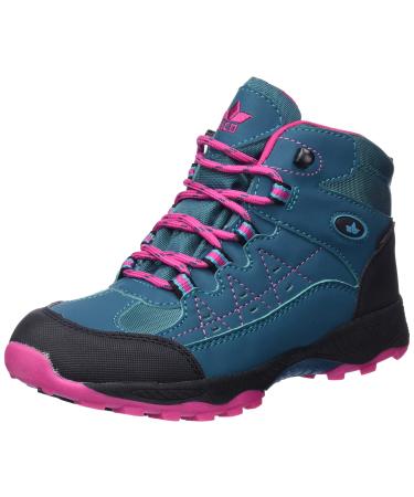 Lico Unisex Kids Ringo Cross Running Shoes 35 EU Petrol Pink Turquoise