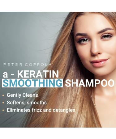 Peter Coppola a-Keratin Smoothing Shampoo & Conditioner Set - Argan & Avocado Oil for Frizz-Free Shiny Hair | 10 oz - International Shipping Available - Buy Online on SooperMarket.com