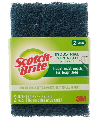 Scotch-Brite Heavy Duty Industrial Strength Scour Pad, 2 Scour Pads