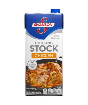 Swanson Chicken Stock, Cooking Stock, 32 Ounce Resealable Carton