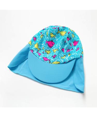 Baby Boys Sunsuit UPF 50+ Sun Protection One Piece with Zipper Swimwear and Sun Hat - Lake Blue (3-6 Months) - Buy Online on SooperMarket.com
