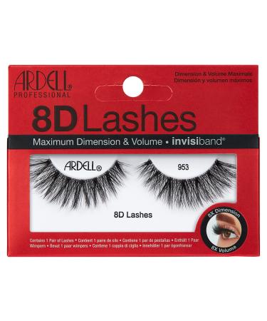 Ardell 8D 953 False Eyelashes Maximum Volume Long Length Vegan Friendly 1 Pair (1 Count)