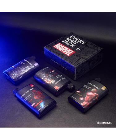 Every Man Jack Marvel Collectors Box - Body Wash Gift Set | Vegan & Clean Ingredients | Fresh Air Coastal Thunder Crimson Oak Wakanda Herbs Fragrances - Buy Online on SooperMarket.com