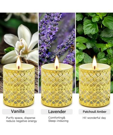 Fragrance Candle Gift Set for Women - 6 Large Soy Wax Candles 200 Hours Burn Time Perfect Valentine's Day Gift in Elegant White Glass - Buy Online on SooperMarket.com