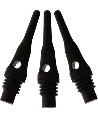 Viper Dart Accessory: Tufflex S.S. (Super Short) 2BA Thread Soft Tip Dart Points (100 and 1000 Packs) Black 100 Pack