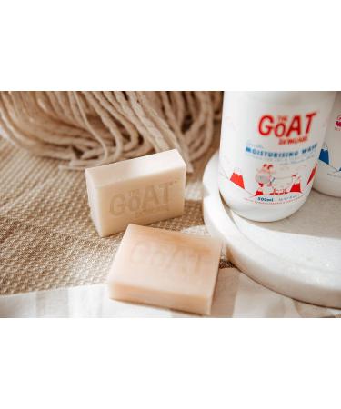 The Goat Skincare Pure Goat's Milk Original Soap Bar Suitable for Dry Itchy and Sensitive Skin Paraben Free and No Artificial Colours 100g - Buy Online on SooperMarket.com