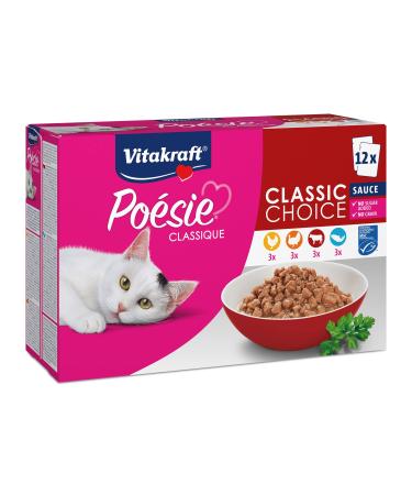 Vitakraft wet food cat Po sie Classique Sauce MSC 1 pack (12x 85g)