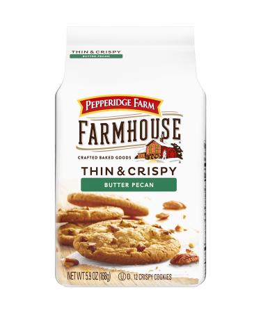 Pepperidge Farm Farmhouse Thin & Crispy Butter Pecan Cookies, 5.9 oz. Bag