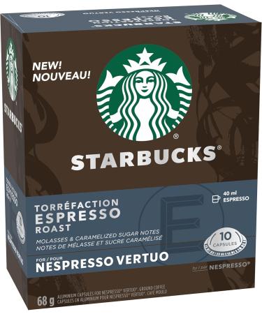 Starbucks By Nespresso Espresso Roast Coffee Pods Dark Roast Nespresso Vertuo Line Compatible Capsules 10 Coffee Pods - Buy Online on SooperMarket.com