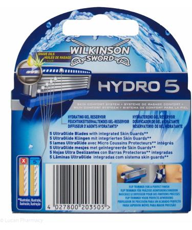 Buy Wilkinson Sword Hydro 5 Razor Blades - 4 Pack | International Shipping Available - Buy Online on SooperMarket.com