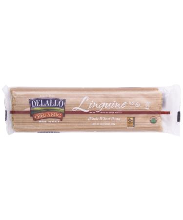 DeLallo, Pasta, Whole Wheat, Linguine # 6, Organic, 16 oz