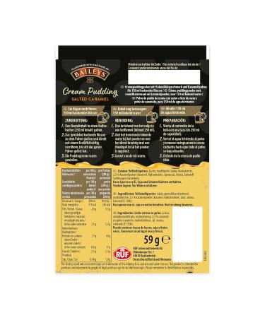 Baileys Cream Pudding Caramel - Non-Alcoholic Dessert 2 Pack of 1x59g | Indulge in Original Baileys Taste Ready to Enjoy! - Buy Online on SooperMarket.com