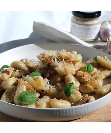 Buy Pack of 3 Lussiero White Bianchetto Truffle Sauce - Authentic Tuber Borchii - 80g | International Shipping Available - Buy Online on SooperMarket.com