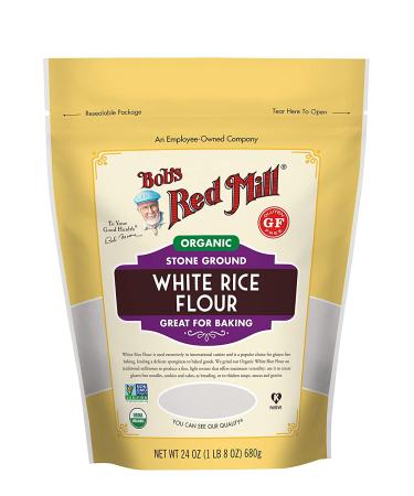 Bob's Red Mill Organic White Rice Flour 24oz - Pack of 4 | Gluten-Free & Non-GMO - Buy Online on SooperMarket.com