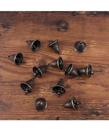 Yarnow Vintage Antique Wind Bells - 20 Piece Craft Set for Dog Cat Collars Key Rings & Feng Shui Decor - Buy Online on SooperMarket.com