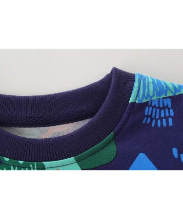 Boys Dinosaur Sweatshirt | Cotton Long Sleeve Pullover | Kids Casual Top T-Shirt | Toddler Girls Shirts | Baby Clothes 1-8 Years | 2-3 Years - Buy Online on SooperMarket.com