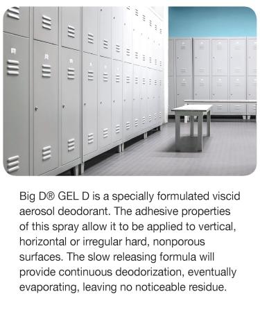 Big D 070 Gel D Viscid Aerosol Deodorant Mountain Air Fragrance 15 oz (Pack of 12) - Adheres to Hard nonporous Surfaces for Slow Releasing Odor Control - Use in Trash cans dumpsters lockers - Buy Online on SooperMarket.com