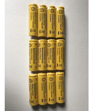 Set of 12 Solar Light Ni-cd 600mah Rechargable Batteries for Solar Lights (AA 600mAh)