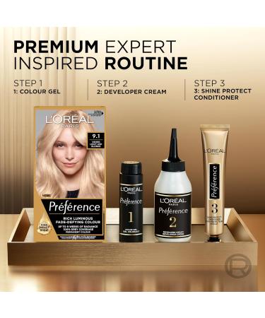 L'Oreal Paris Preference 9.1 Oslo Long Lasting Luminous Hair Dye - Permanent Colour - Buy Online on SooperMarket.com