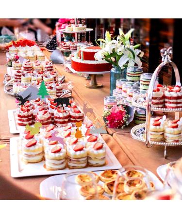 Arthsdite 24Pcs Woodland Creatures Theme Cupcake Toppers Tree Mountain Deer Bear Rabbit Squirrel Fox Cupcake Picks Safari Jungle Animals Theme Baby Shower Birthday Party Cake Decorations Supplies - Buy Online on SooperMarket.com