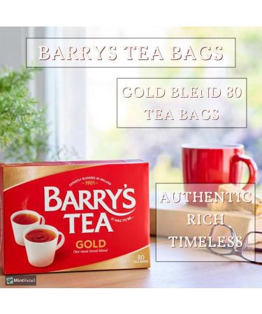 Barrys Tea Bags Tea Selection Bundle - 240 Tea Bags with Barrys Tea Gold Blend Barry' s Tea Master Blend and Barry's Tea Irish Breakfast Tea Including Mint Retail Perfect Brew Guide - Buy Online on SooperMarket.com
