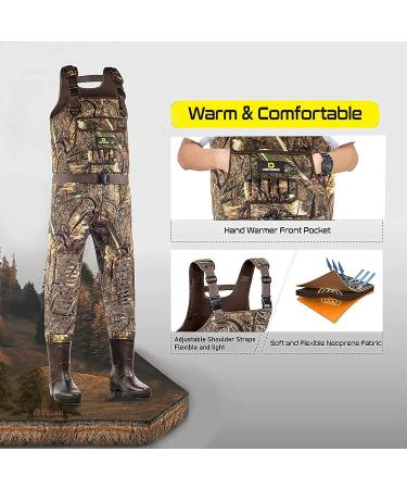 DRYCODE Waders for Men with Boots  Waterproof Neoprene Chest Waders for Women  Duck Hunting/Fishing Waders M10 Reed Grass - Buy Online on SooperMarket.com