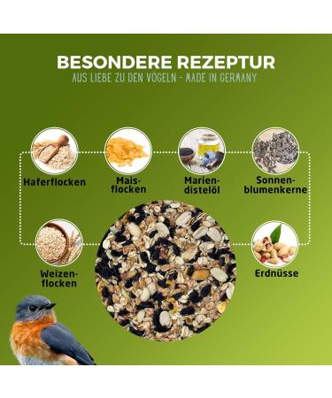 Eggersmann Volaris Bird Food 1kg - High Energy & Fat-Rich Streuk rner for All Birds | Perfect Wild Bird Seed Blend for Year-Round Feeding - Buy Online on SooperMarket.com
