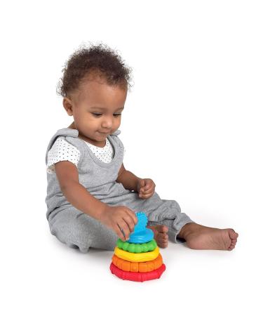 Buy Baby Einstein 12356 Stack & Teethe - 5-Part Multicolored Bite Ring & Toy Set for Babies | Easy to Grab & Stack Perfect for Early Development - Buy Online on SooperMarket.com