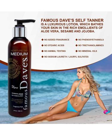 Fair to Medium Skin Self Tanner: Streak-Free Sunless Tanning Lotion - 8 fl oz - Buy Online on SooperMarket.com