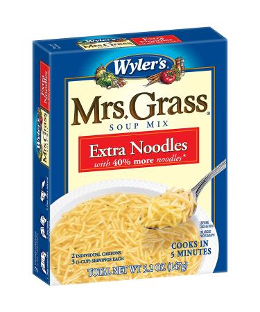 Wyler's Mrs. Grass Extra Noodles Soup Mix - 5.2 oz Boxes (Pack of 12) - Buy Online on SooperMarket.com