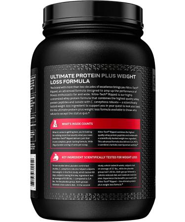 MuscleTech Nitro Tech Ripped - French Vanilla Swirl Protein Powder 2 lbs | Best Lean Muscle Supplement - Buy Online on SooperMarket.com