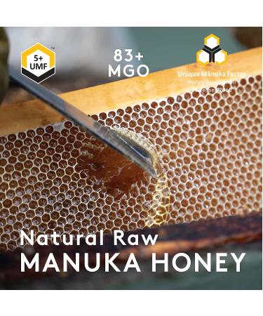 Buy New Zealand Honey Co. Raw Manuka Honey UMF 5+ | MGO 83+ | 250g (8.8oz) - Pure & Natural - Buy Online on SooperMarket.com
