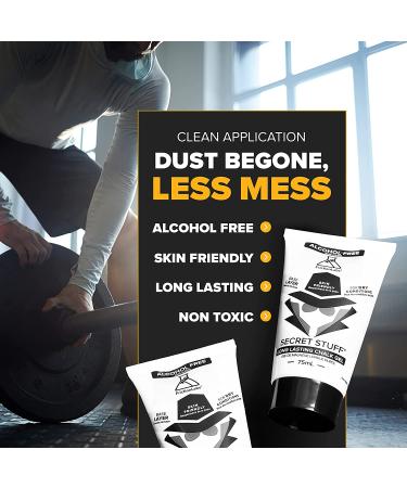 Friction Labs Quick Grip Secret Stuff Liquid Chalk 75mL - Made in USA - Skin Friendly - Ideal for Rock Climbing, Weightlifting, Gym, Tennis - Trusted by Pro Athletes - Best Workout Chalk (Alcohol-Free) - Buy Online on SooperMarket.com