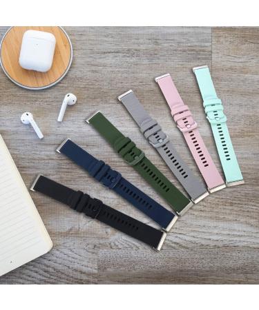 3-Pack Sport Bands Compatible with Fitbit Sense/Sense 2/Versa 3/Versa 4  Classic Soft Silicone Replacement Wristband Strap Accessories for Women Men(Black/Midnight Blue/Gray) - Buy Online on SooperMarket.com