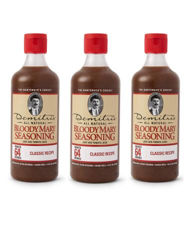 Demitri's Bloody Mary Seasoning Classic Recipe, 16-Ounce Bottles (Pack of 3)
