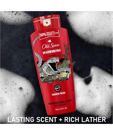 Old Spice Body Wash for Men MambaKing Long Lasting Lather 709 ml Body Wash Mamba King - Buy Online on SooperMarket.com