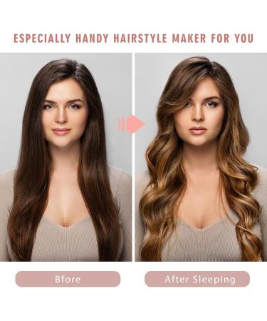 Yiclick Heatless Hair Curler for Long Hair Upgraded No Heat Hair Roller Sleeping Soft Rubber Hair Rollers Curling Ribbon and Rods for Natural Hair Beige - Buy Online on SooperMarket.com