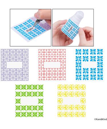 Kare & Kind Refillable Roll-On Deodorant Bottles (6-Pack) - Empty - 1 Oz (30 ml) - 20 Writable Stickers - Twist Cap - For Homemade Natural Deodorant Sunscreen Moisturizer etc. - Buy Online on SooperMarket.com