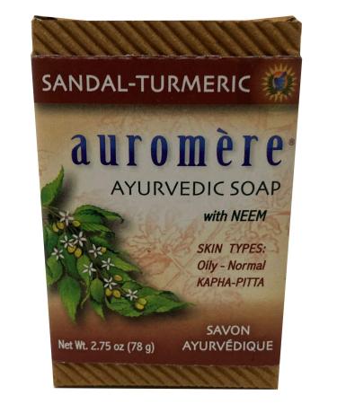 Auromere Ayurvedic Bar Soap Sandalwood-Turmeric - 2.75 oz
