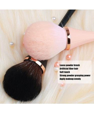 Professional Loose Powder Blush Brush - Soft Bristles Ergonomic Handle Strong Powder Grasping - Skin-Friendly Makeup Tool for Artists & Novices (Pink - Buy Online on SooperMarket.com