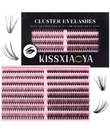 LYMYBETY Cluster Lashes 320 Individual Lashes DIY Eyelash Extensions Thin Band Lash Clusters Mix 9-16mm Length 20D+40D 0.07 D Curl False Eyelashes Cluster Extension At Home (Mix 9-16mm 20+40-D-0.07) 1 count (Pack of 1) Mix9-16mm 20+40-D-0.07
