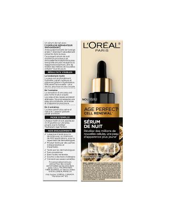 L'Oreal Paris Age Perfect Midnight Serum 1 oz - Anti-Aging Night Serum - Buy Online on SooperMarket.com