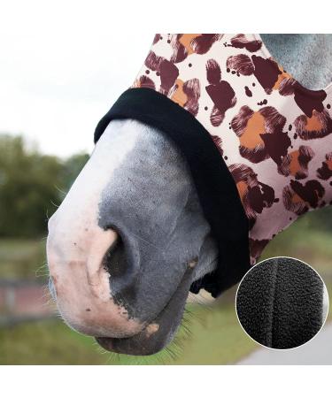 Harrison Howard Soft Fleece Stretchy Horse Head Hood with Zipper - Comfortable All-Covered Design in Classic Leopard M - Buy Online on SooperMarket.com
