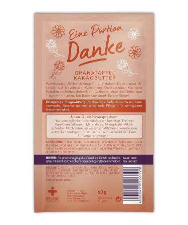 Tetesept Bathroom 'A Portion of Thank You' Pomegranate & Cocoa Butter Bath Crystals | 10 Pack of 60g | Perfect Bathing Gift for the Senses - Buy Online on SooperMarket.com