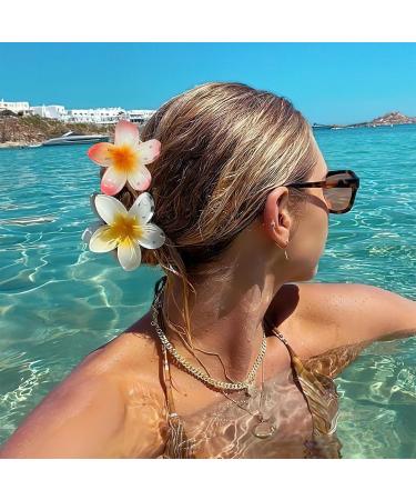 6 Flower Hair Clips - Large Non-Slip Claw Clips for All Hair Types | Perfect Floral Accessories for Women - Buy Online on SooperMarket.com
