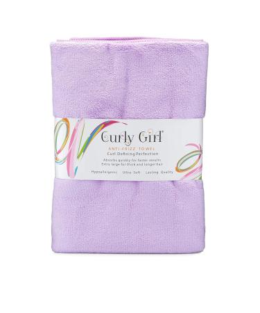 Curly Girl Shampoo Conditioner & Anti Frizz Microfiber Towel Set - Lavender | Best for Curly Hair Care | International Shipping Available - Buy Online on SooperMarket.com