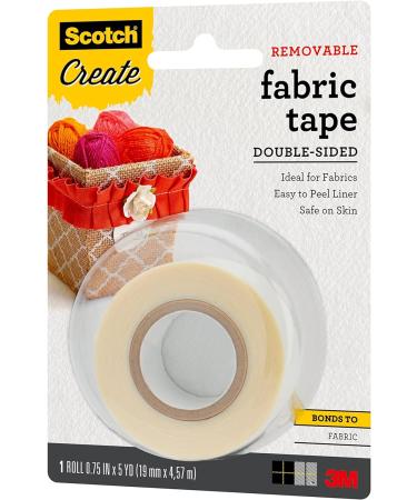 Scotch Removable Fabric Tape 3/4 in x 180 in 1/Pack Removable and Double Sided (FTR-1-CFT) 1 roll - Buy Online on SooperMarket.com