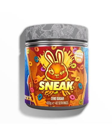 SNEAK | Breakfast Orange Edition | In-Game Focus Boost Energy Drink Zero Sugar Low-Calorie Vegan | 40 Servings Breakfast Orange 400.00 g (Pack of 1)
